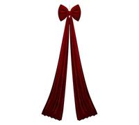 200CM Vintage Velvet Christmas Bows, 15.7 x 78.7 Inch Rustic Ribbon Bows for Xmas Tree, Wreath, Garland, Gifts Wrapping, Fireplace, Staircase,Holiday Wedding Home Decor