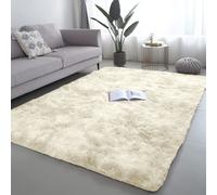 (200cm x 290cm (6ft 7" x 9ft 6")- Large Area Rug) Large Cream Rugs Shaggy Fluffy Runner Carpets Mats