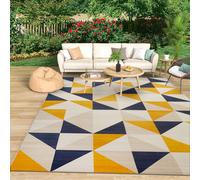 (200cm x 290cm OR 6ft 7" x 9ft 6"- Large Indoor Outdoor Rug, BRIO) Large Traditional Rugs Carpet Indoor/Outdoor Rug