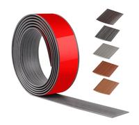 200cm x 4cm Threshold Strip Self-Adhesive，Floor Transition Strips Carpet Edge Trim PVC,Carpet Edging Trim for Kitchen/Living Room,Door Strip for Joining Floor Gaps/Tiles/Carpet（Dark Gray Wood Grain）