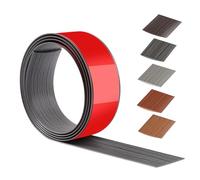 200cm x 5cm Threshold Strip Self-Adhesive，Floor Transition Strips Carpet Edge Trim PVC,Carpet Edging Trim for Kitchen/Living Room,Door Strip for Joining Floor Gaps/Tiles/Carpet（Dark Gray Wood Grain）