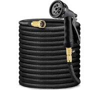 200ft Automatically Expandable Garden Hose Pipe with Spray Gun Lightweight Durable & Flexible Pipe, Premium Brass Coated Connector Fittings - for Garden, Car & Pet Wash (200 Feet)