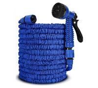 (200FT, Blue) Expandable Garden & Carwash Magic Hose Pipe Spray Gun
