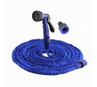 200FT Garden Hose Pipes Flexible Water Hose Pipe Expanding Magic Hose with 7 Multi-Functional Nozzles & 2 Connectors, Blue