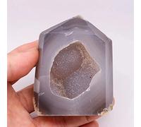 200g-1000g Feng Shui Natural Crystal Crackle Quartz Geode Agate Point with Shiny 1pc Beautiful Natural Crystal Stone LIUZIIHAYIN (Color : 1pc 940g-1000g)