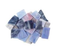 200g/7oz Pack Purple Irregular Stained Glass Scraps Cathedral Glass Pieces Mosaic Tiles for DIY Crafts Assorted Colors and Shapes