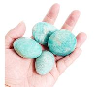 200g Amazonite Tumbled Stones for Wicca, Reiki, and Energy Crystal Healing, Crushed Amazonite Stone Crystal Gemstones for Crafts, Beautiful Package for Gift (Amazonite)