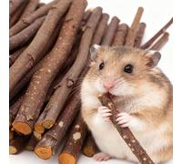200g Apple Wood Chew Sticks for Hamster, Rabbit, Chinchilla, Guinea Pig and Parrot, Natural Molar Teeth Grinding Toy Treats