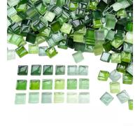 200g Assorted Glass for mosaic Tiles 1x1cm Small Size 200g Assorted | 200g mixed colors, 1x1cm size, ideal for DIY projects, vibrant finish, safe for kids and adults(D)