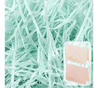 200g Blue Shredded Tissue Paper For Gift Boxes, Hamper Filling, 2 Pcs Pink/White Greeting card, Soft Filler Stuffing For Birthdays,Weddings,Baby Showers,Graduation, Housewarming, Packaging Protection