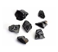 200g Bulk Natural Black Obsidian Semi-Precious Rough Stones Rock Crystal Reiki Healing Metaphysical Raw Stone with A Free Pouch,200g