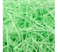 200g Green Shredded Tissue Paper for Gift Boxes Hamper Basket Filling Packaging Fillers Shredded Paper Stuffing Easter Spring Birthday St Patricks Day Baby Shower Party Decorations Supplies