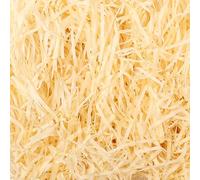 200g Hamper Stuffing Filler, Red Shredded Tissue Paper, Raffia DIY Hamper Filling Filler Glitter Paper Shreds Box Basket Filling Grass Craft Ribbon for Birthday Party Supplies (Wood Color)