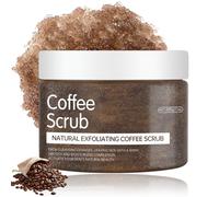 200g Large-capacity Coffee Scrub - Exfoliating Body Scrub with Coffee Grounds, Dead Sea Salt & Sweet Almond Oil, Body Exfoliator - Moisturising Vegan Body Exfoliator for Smooth, Radiant Skin