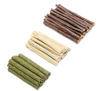200g Mix Apple Sticks Hamster Rabbit Pet Chew Sticks 3 Types of Combined, Guinea Pig Chew Molar Sticks for Rabbits, Hamster, Chinchilla(200g)