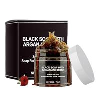 200g Moro/ccan Black Soap Bar, Exfoliating African S/oap for Deep Cleaning, Moisturising Natural Soa/p, Organic Bl/ack Soap,Carbolic S/oap,Zawina Morocco Blac/k Beldi So/ap,Moroccan Bla/ck Soa/p