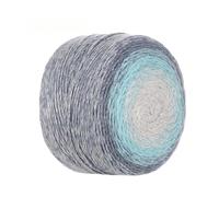 200g Multicolor Gradient Yarn, Soft Cotton Acrylic Blend with Silver Lurex for Knitting, Crochet, Scarves, Blankets, Shawls and Crafts (Style 6)