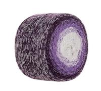 200g Multicolor Gradient Yarn, Soft Cotton Acrylic Blend with Silver Lurex for Knitting, Crochet, Scarves, Blankets, Shawls and Crafts (Style 10)