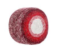 200g Multicolor Gradient Yarn, Soft Cotton Acrylic Blend with Silver Lurex for Knitting, Crochet, Scarves, Blankets, Shawls and Crafts (Style 13)