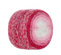 200g Multicolor Gradient Yarn, Soft Cotton Acrylic Blend with Silver Lurex for Knitting, Crochet, Scarves, Blankets, Shawls and Crafts (Style 14)