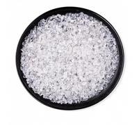 200g Natural Clear Quartz Crystal Chips Polished High Luster Gemstone Gravel for Beginners Collectors Chakra Reiki Aquarium Fish Tank Plant Pot Decorative Stones (Translucent Clear)
