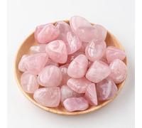 200g Natural Crystal raw Stone Large Particle Polished Rolling Stone, Pink Natural raw Stone Fragrance Stone Home Decoration Stone 2-3cm