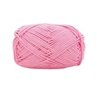 200g No. 2 Handmade DIY Knitting Cotton Yarn for Crochet Projects - Perfect for Cushions, Dolls, and More(Begonia Color)