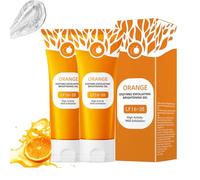 200g Orange Enzyme Exfoliating Gel: Deep Cleansing Face & Body Scrub, Gentle Brightening Moisturizer with Citrus Bubble Technology - Natural Peeling Gel for Radiant Skin (2PCS, One Size)