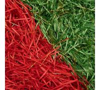 200g Red/Green/Gold Shredded Tissue Paper for Christmas, Christmas Shredded Tissue Paper for Gift Boxes and Hampers