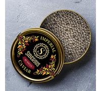 200g Russian Sturgeon Imperial Caviar | Acipenser Gueldenstaedtii sturgeon | Fish Caviar | Malossol Caviar | Чёрная икра | Brand - Siberius Caviar | Free Express refrigerated delivery