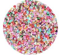 200g Tiny Fruit Slices Charms Cute Set for Resin Polymer Clay Slime Making 3D Fimo Fruits Sticker Bulk for DIY Crafts Nail Art Lip Gloss Supplies Cellphone Decoration Accessories (Lollipop)