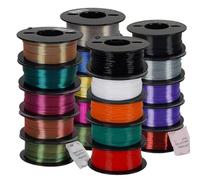 200G Tri-Color Dual Effect 3D Printer Filament, Bubble-Free 1.75mm Multi-Color Printing Material On Spool(PLA Blue-Green)