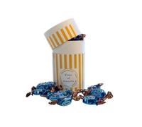 200g White Cardboard Tube of Walkers Salted Caramel Toffee
