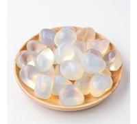 200g White Natural Crystal raw Stone Large Particle Polished Rolling Stone, Natural raw Stone Fragrance Stone Home Decoration Stone 1.5-2cm