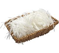 200g White Shredded Tissue Paper Hamper Filler - Soft Recyclable Shredded Paper for Gift Boxes, Hampers & Packaging - Eco-Friendly Hamper Stuffing for Christmas, Halloween & Birthday Gifts