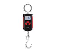 200kg/100g Portable Crane Scale Mini Heavy Duty Electronic Digital Stainless Steel Hook Hanging Scales LCD Weight Balance 440lb Heavy Load(Red)