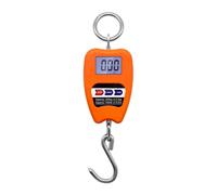 200kg/440lb Crane Scale Digital Industrial Hanging, Heavy Duty Hook Scales Stainless Steel Weighing Indoor&Outdoor(Oranje)