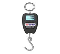 200KG Digital Crane Scales Industrial Hanging Scale Heavy Duty Hook Handheld Stainless Steel Electronic Weighing for Construction, Factory(Black)