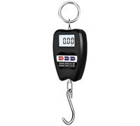 200kg Electronic Hanging Crane Scale, Portable Digital Hook Scale With Clear LCD Screen, Multi Unit Kg Lb N Conversion For Industrial And Travel Use(black)
