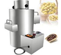 200kg/H Commercial Electric Chestnut Peeling Machine with 18 Sharp Blades, Timer & Alert Buzzer, High-Efficiency Nut Sheller with Zero Damage to Chestnut Flesh,12v/Nobattery