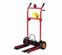 200kg Hand Crank Pallet Stacker Foldable Industrial Warehouse Lift Truck