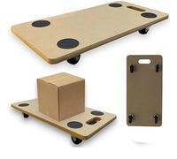 200kg Hand Dolly MDF Wood Wooden Furniture Mover Trolley Cart Moving Platform Board
