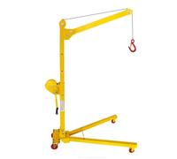200KG Mobile Mini Crane Portable Simple Folding Household Hand-cranked Crane Electric Lifting Tool(200kg with winch)