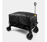 VonHaus Festival Cart on Wheels - Foldable Portable 200L Garden Trolley with 120Kg Weight Capacity - Comes with 210D Oxford Fabric Rain Cover for Garden, Camping, Picnic, Shopping