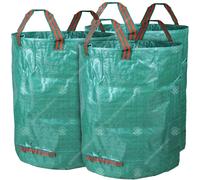 (200L) Gardenersdream 3 X Round Garden Waste Bags - Heavy Duty Reinforced Refuse Sacks