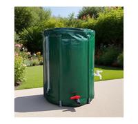 200L Green PVC Rainwater Tank Durable Garden Water Storage UV-Resistant Weatherproof Large Capacity Ideal for Outdoor Irrigation & Rain Harvesting