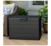 200L Large Anthracite Lockable Garden Box Outdoor Storage