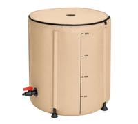200L Portable Rain Barrel Foldable Water Collection Tank With Spigot