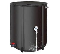 200L Rain Water Recovery Storage Tank Garden Irrigation Rain Barrel with Faucet and Mesh Filter