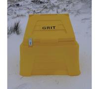 200L Yellow Grit Bin with Hasp and Staple Lock for Salt/Sand Storage